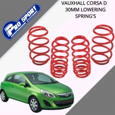 ProSport 30mm Front, 20mm Rear Lowering Springs for Vauxhall Corsa D